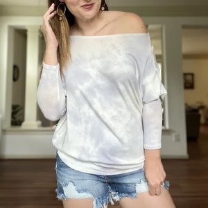 Lavender Tie Dye Top